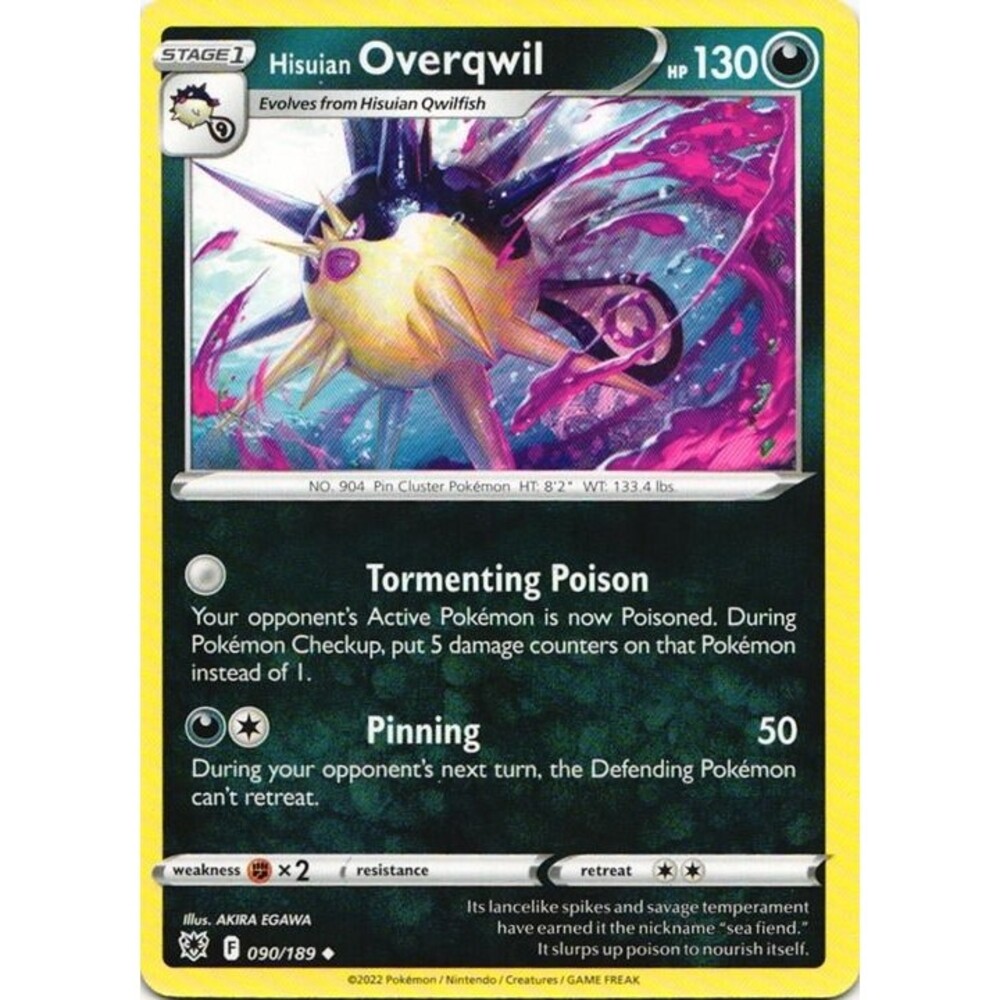Hisuian Overqwil #90 Pokemon Astral Radiance